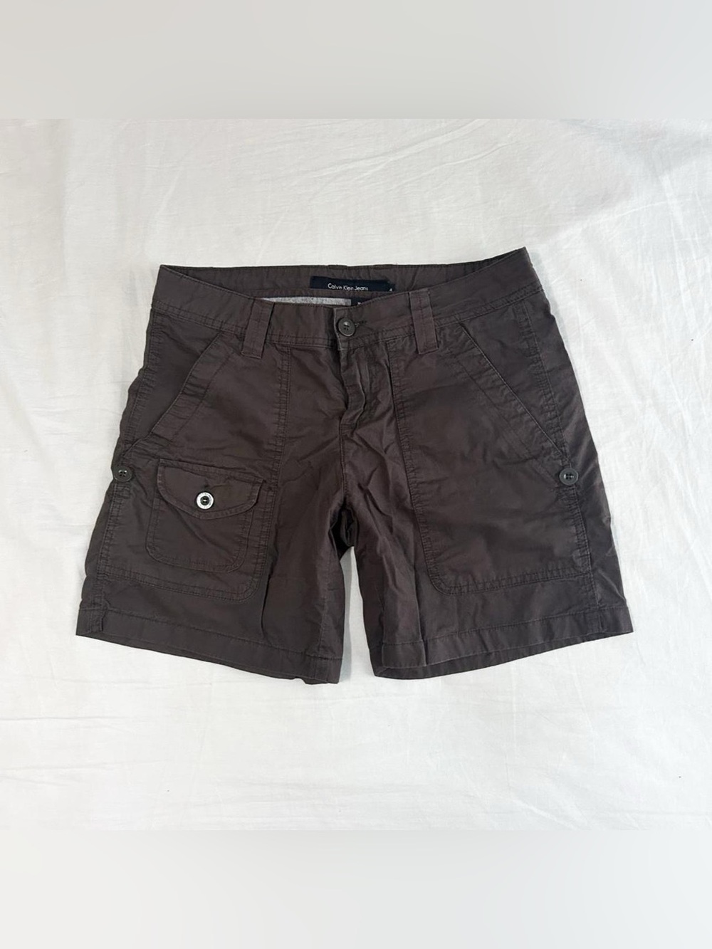 brown calvin klein shorts